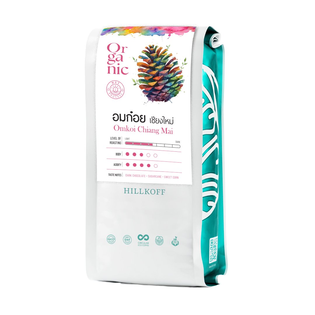 HillKoff- Organic Omkoi Arabica Coffee Chiang Mai.
