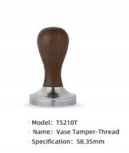 MHW-3BOMBER - (Thread Vase Tamper 58.35mm (Walnut))