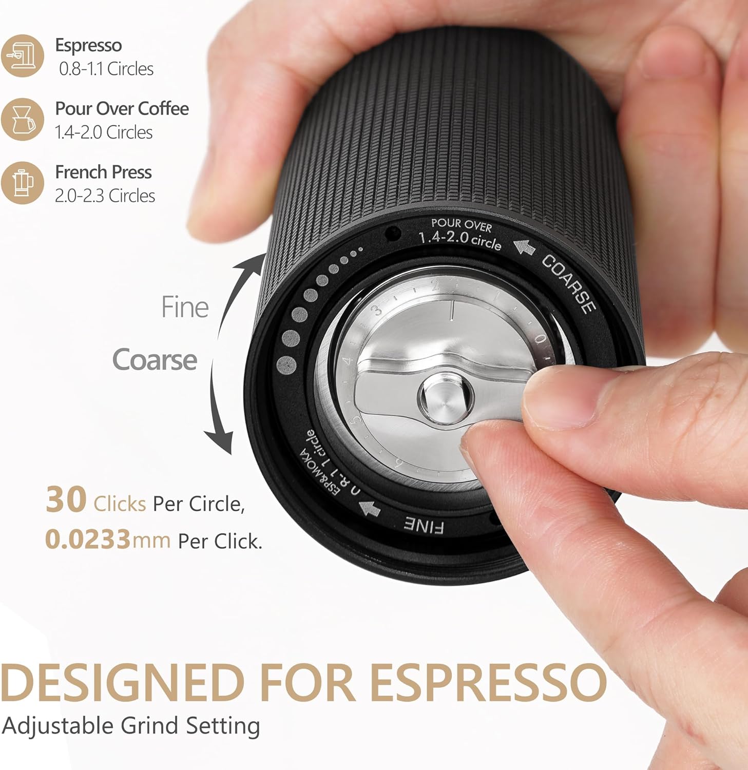 TIMEMORE- Chestnut C3 ESP Manual Coffee Grinder