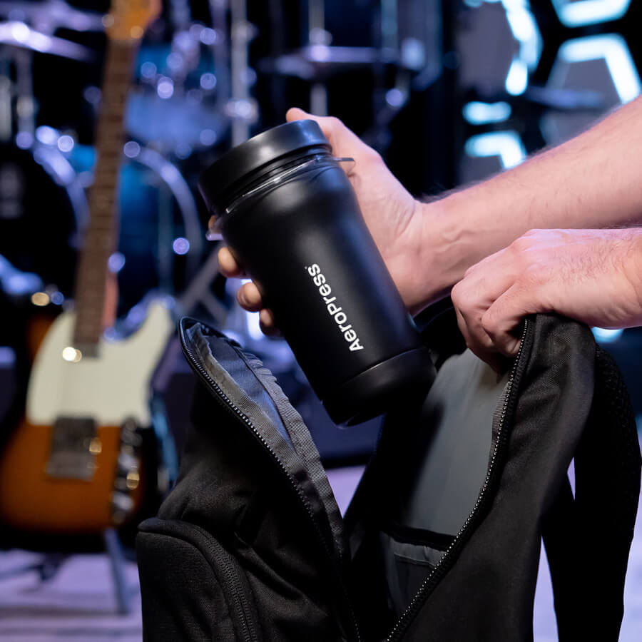 Go Plus Travel Coffee System & Stainless Steel Filter Bundle