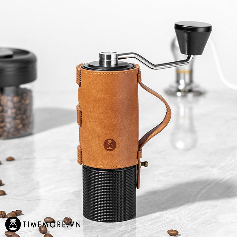 جراب حماية تايم مور- كستنائي C2/C3 مصنوع من الجلد الطبيعي