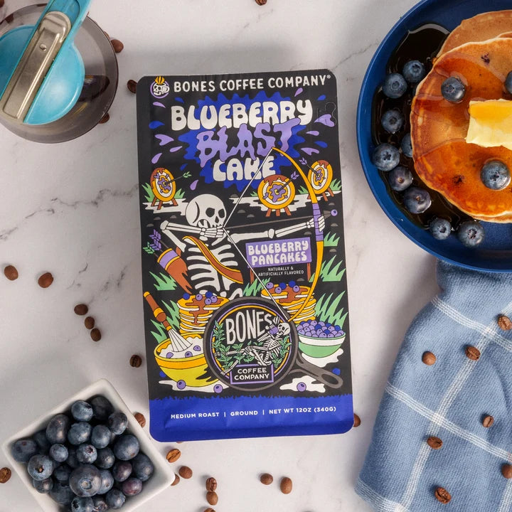 Bones Coffee Company- Blueberry Blast Cake