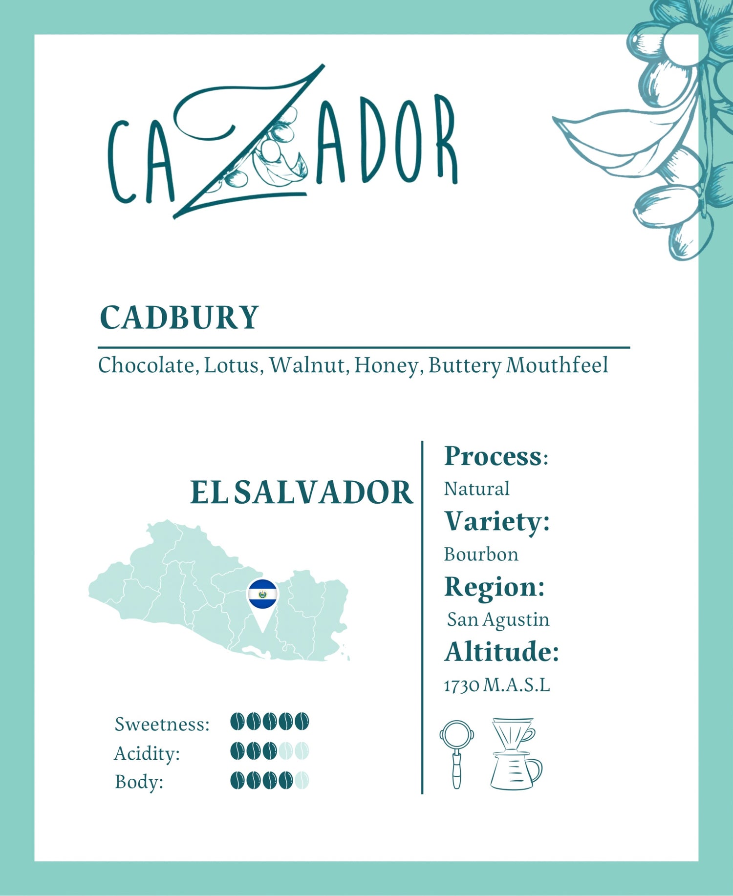 كازادور - (كادبوري السلفادور) 250 جرام