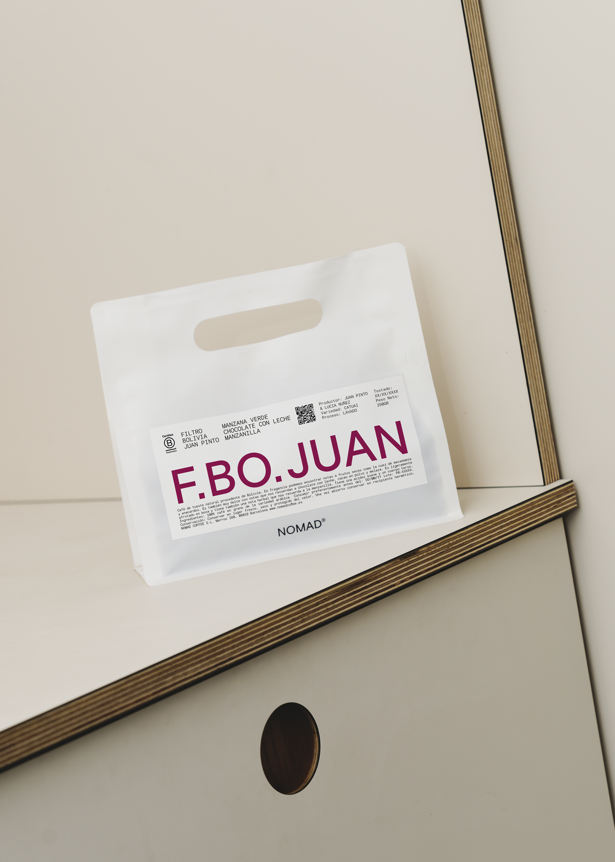Juan Pinto - 250g Coffee Beans, back