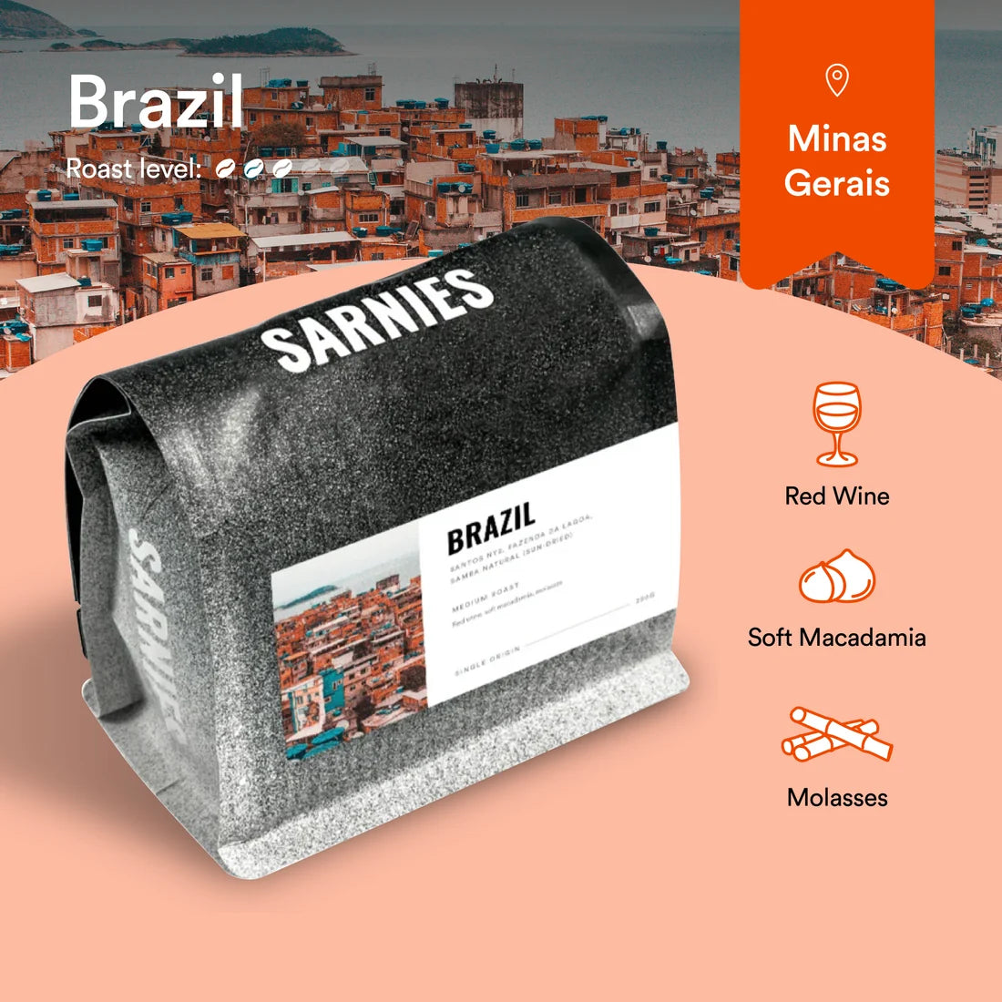 Sarnies - Fazenda Samba Coffee Bean (Brazil)