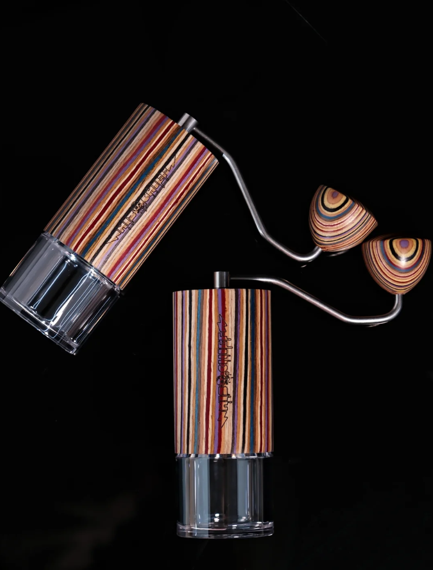 MISCHIEFWORKSHOP- M40 Hand grinder- Rainbow Wood