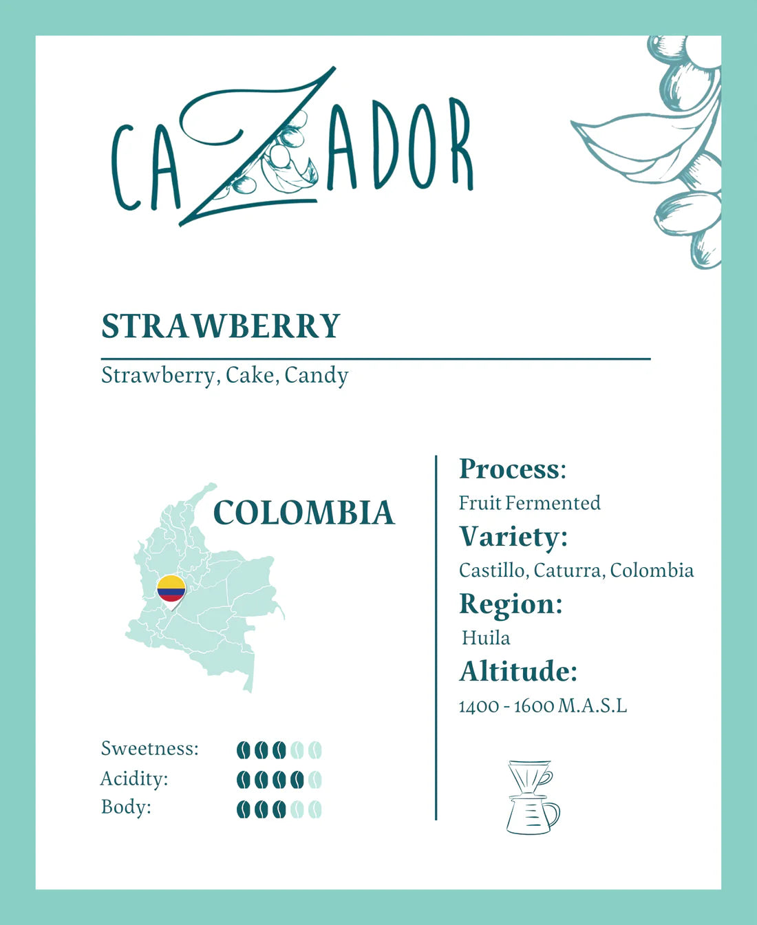 Cazador - (Colombia Strawberry)