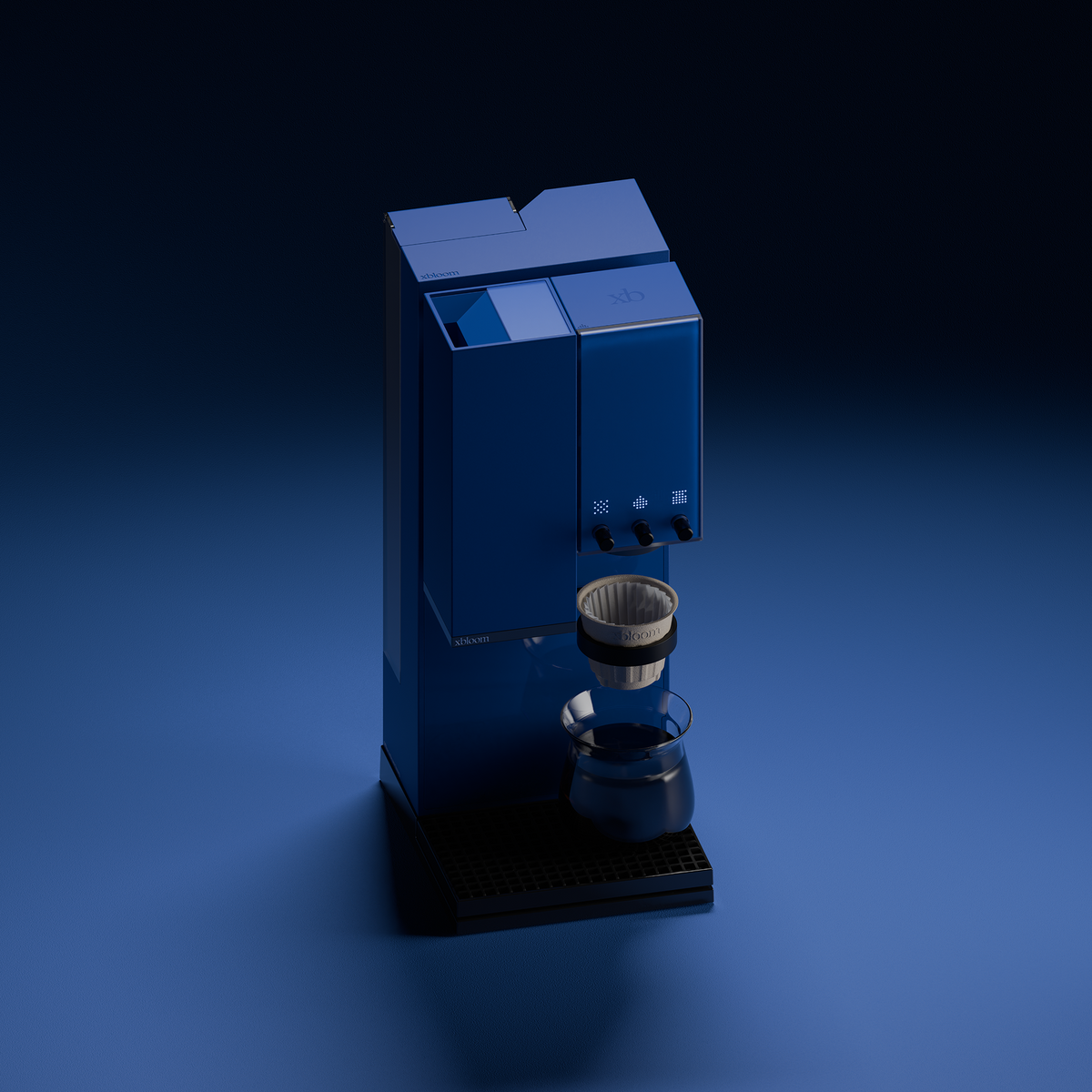 xBloom Studio Offline Blue - brewing into cup