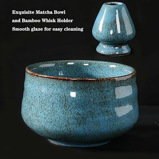 7-Piece Japanese Matcha Tea Set (Blue)