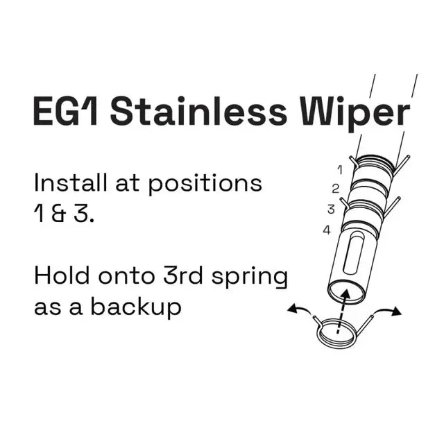 Weber WorkShops- Weber Workshops EG-1 Stainless Shaft Spring Wiper