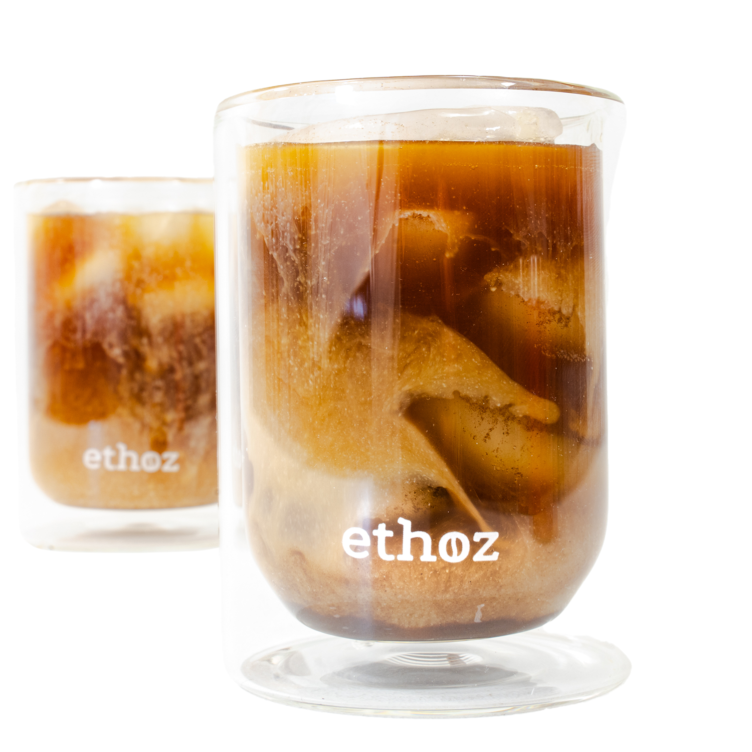 ethoz Glass Cups 8oz Set of 2